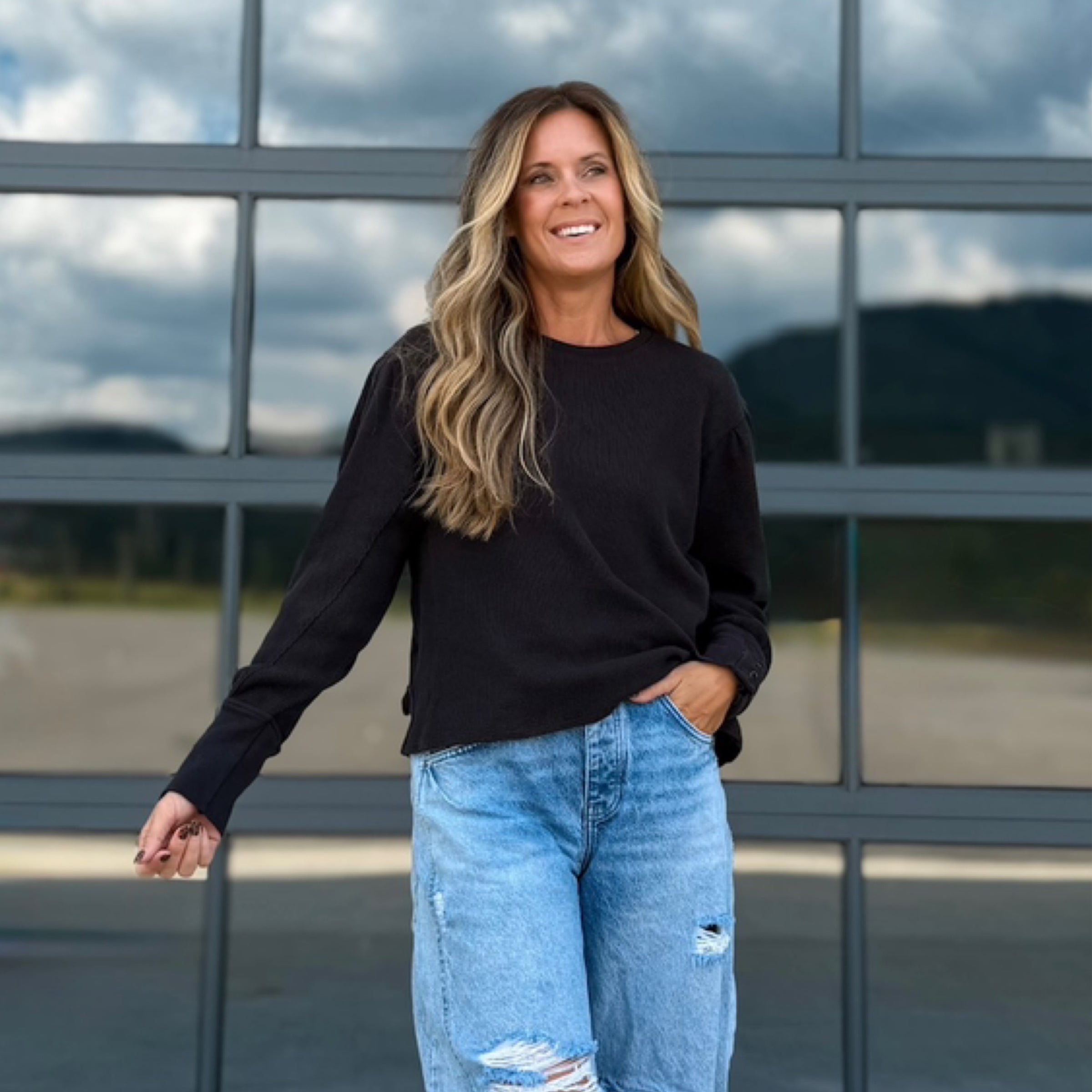 Free People Lapis Cuff Shirt | Good Threads