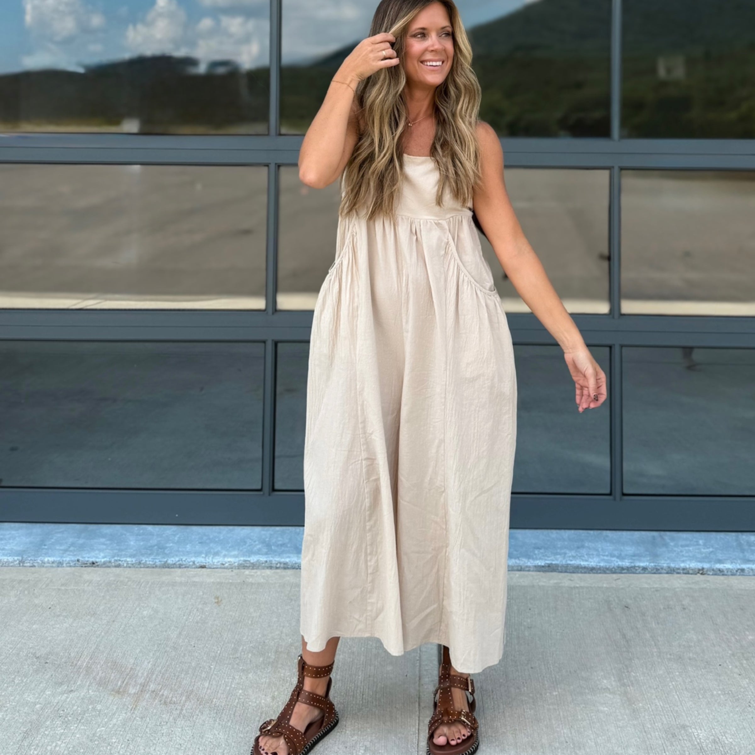 Grade And Gather Linen Jumpsuit | Good Threads